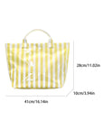 Bolsa Tote Amalfi Amarilla de Rayas