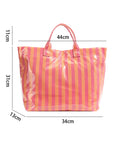 Bolsa Tote Rayas Sunset Rosa Naranja