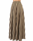 Pantalón Palazzo Rayas Espresso Amarillo