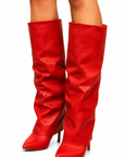 Bota Larga Rojo