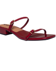 Sandalias Rojo Tiras Ajustables