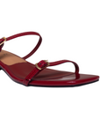 Sandalias Rojo Tiras Ajustables