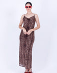 Vestido Largo Animal Print