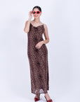 Vestido Largo Animal Print