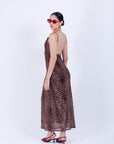 Vestido Largo Animal Print
