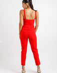 Conjunto Pantalon y Top Rojo