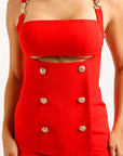 Conjunto Pantalon y Top Rojo