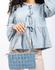 Blusa Manga Larga Azul