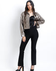 Chaqueta Brillante Plateada