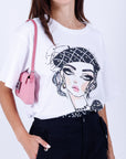 Blusa Estampado Blanca