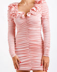 Vestido Corto Rosa Pastel