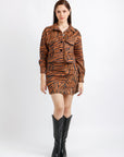 Conjunto Animal Print Café