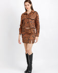 Conjunto Animal Print Café