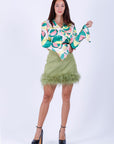 Blusa Estampado Verde