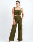 Conjunto Cargo Chic Oliva