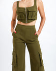 Conjunto Cargo Chic Oliva
