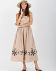 Vestido Midi Beige