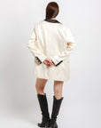 Conjunto Tres Piezas Beige con Negro