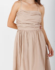 Vestido Midi Beige