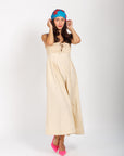 Vestido Beige Midi
