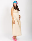 Vestido Beige Midi