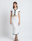 Conjunto Top y Falda en Blanco