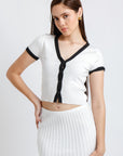 Conjunto Top y Falda en Blanco