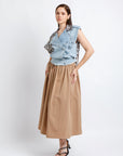 Blusa Mezclilla con Animal Print