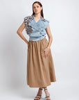 Blusa Mezclilla con Animal Print