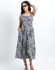 Vestido Midi Zebra Chic