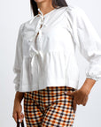 Blusa Crop deLazo Blanca