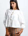Blusa Crop deLazo Blanca