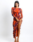 Vestido Asimétrico Naranja