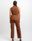 Conjunto Blazer y Pantalón Cafe