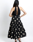 Falda Midi de Lunares Blancos
