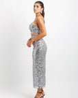 Conjunto plata lentejuela