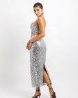 Conjunto plata lentejuela