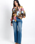 Blusa Estampada Vibrante Letras
