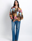 Blusa Estampada Vibrante Letras