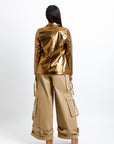 Blazer Dorado Brillante Elegance