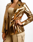 Blazer Dorado Brillante Elegance
