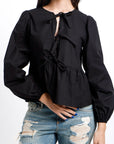 Blusa Negra Clásica Chic