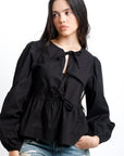 Blusa Negra Clásica Chic