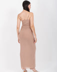 Vestido Beige Midi