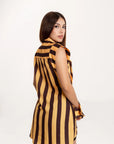 Blusa Camisera Siena Rayas Amarillo