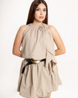 Vestido Mini Beige