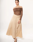 Falda Maxi Siena Beige