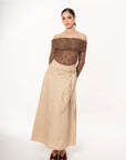 Falda Maxi Siena Beige