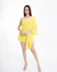 Romper Amarillo Asimétrico