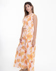 Conjunto Estampado Floral Naranja